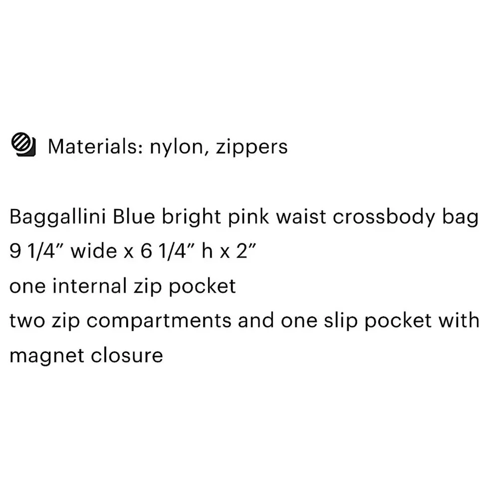 Baggallini Blue Pink Mini Everyday Crossbody Bag - Picture 7 of 7